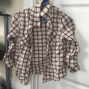 Plaid button up shirt